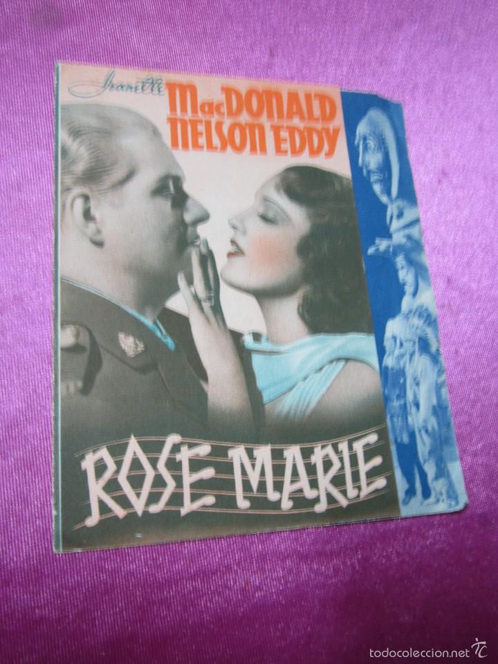 Cine: ROSE MARIE MACDONALD NELSON EDDY PROGRAMA DE CINE DOBLE C2 19 - Foto 2