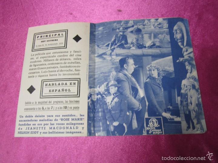 Cine: ROSE MARIE MACDONALD NELSON EDDY PROGRAMA DE CINE DOBLE C2 19 - Foto 3