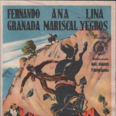 Folhetos de mão de filmes antigos de cinema: VERTIGO - PROGRAMA SENCILLO CON PUBLICIDAD RF/PROGRA-672. Lote 57842031