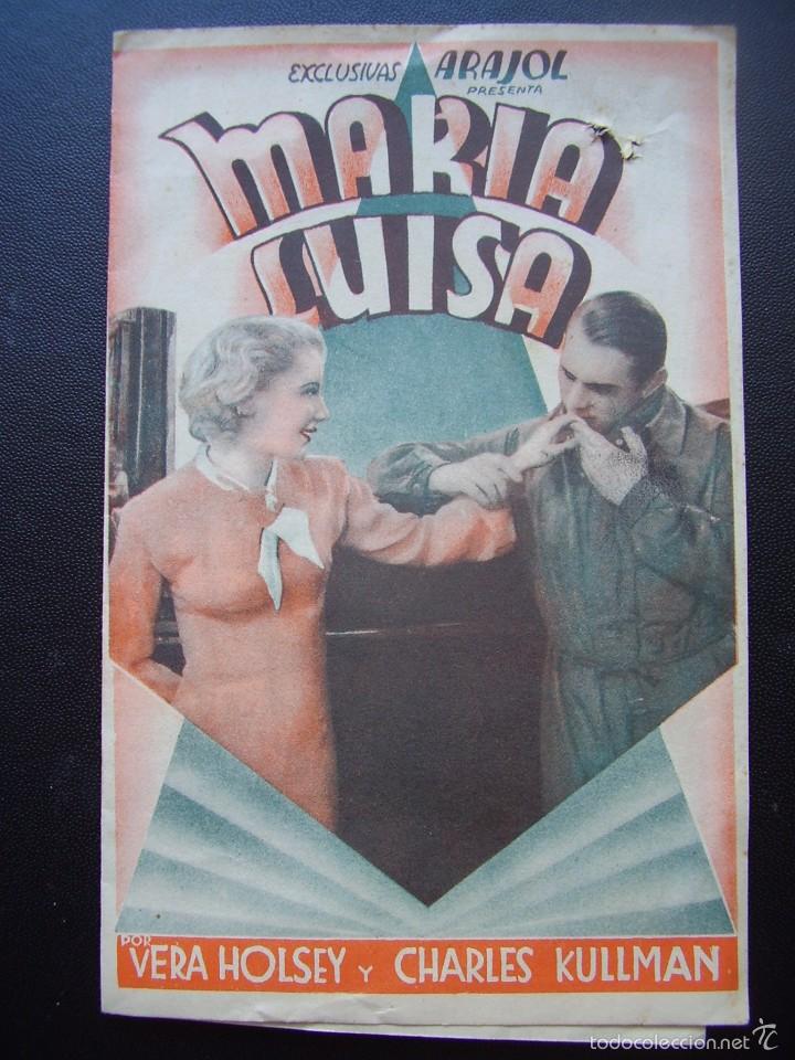 Cine: MARIA LUISA, VERA HOLSEY, ARAJOL, CINE LA CONCORDIA DE AGULLANA, GERONA