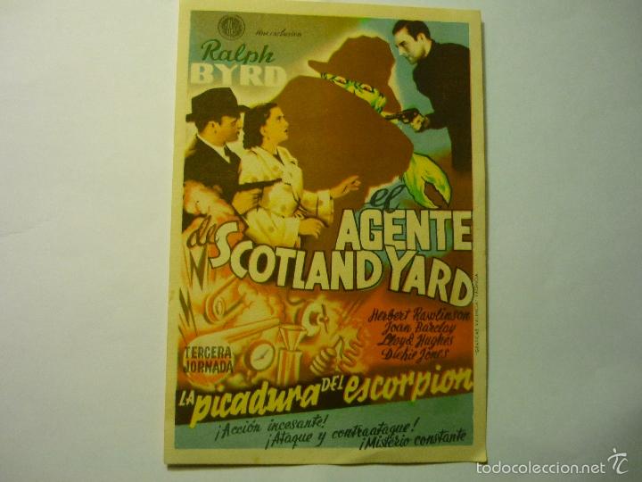 Cine: PROGRAMA EL AGENTE DE SCOTLAND YARD.-3 JORNADA RALPH BYRD - Foto 1