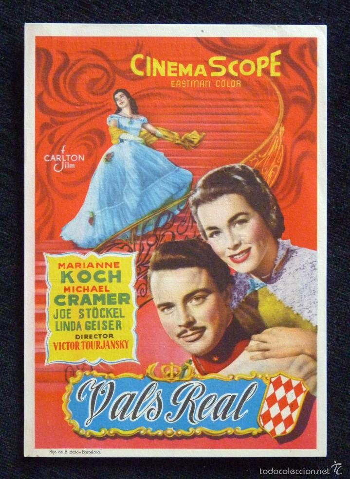 Cine: PROGRAMA CINE SINDICAL CASTELL&Oacute;N. VALS REAL. A&Ntilde;O 1956 - Foto 1