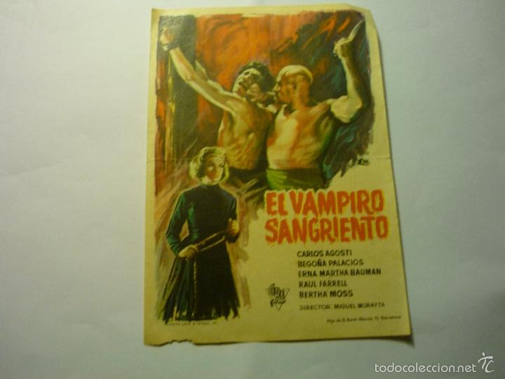 Cine: programa el vampiro sangriento - carlos agosti - Foto 1