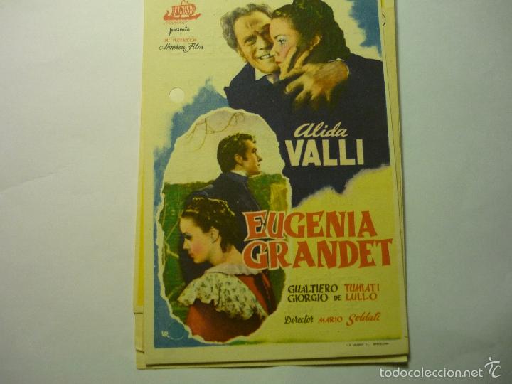 Cine: programa eugenia grandet- alida valli - Foto 1