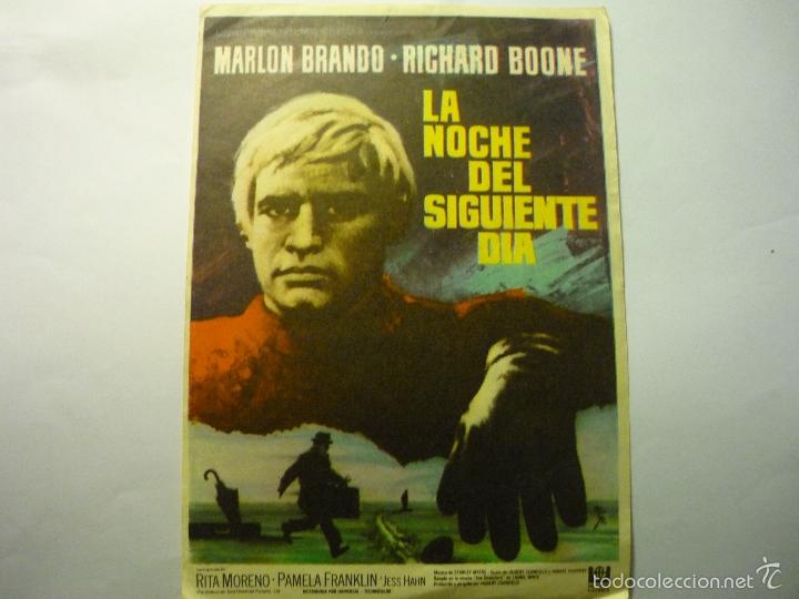 Cine: PROGRAMA LA NOCHE DEL SIGUIENTE DIA -MARLON BRANDO -