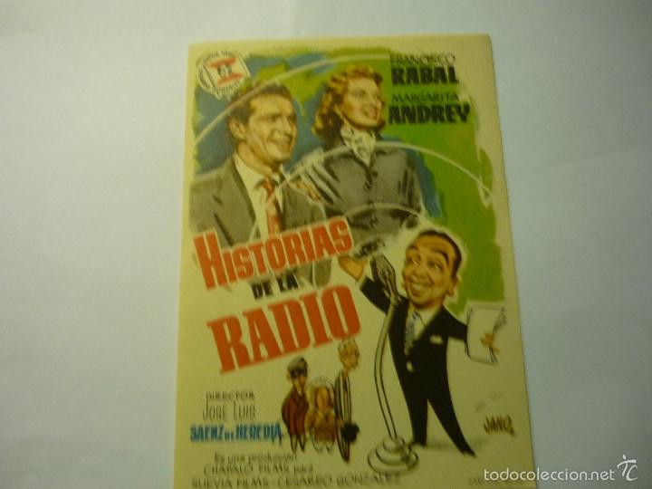 Cine: PROGRAMA HISTORIAS DE LA RADIO - F.RABAL --BB - Foto 1