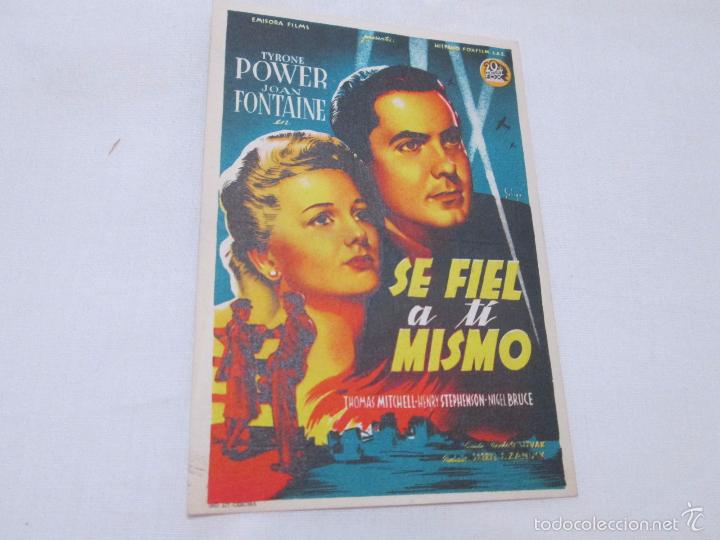 Cine: SE FIEL A TI MISMO - TYRONE POWER // JOAN FONTAINE - HISPANO FOXFILM SAE - SIN A&Ntilde;O