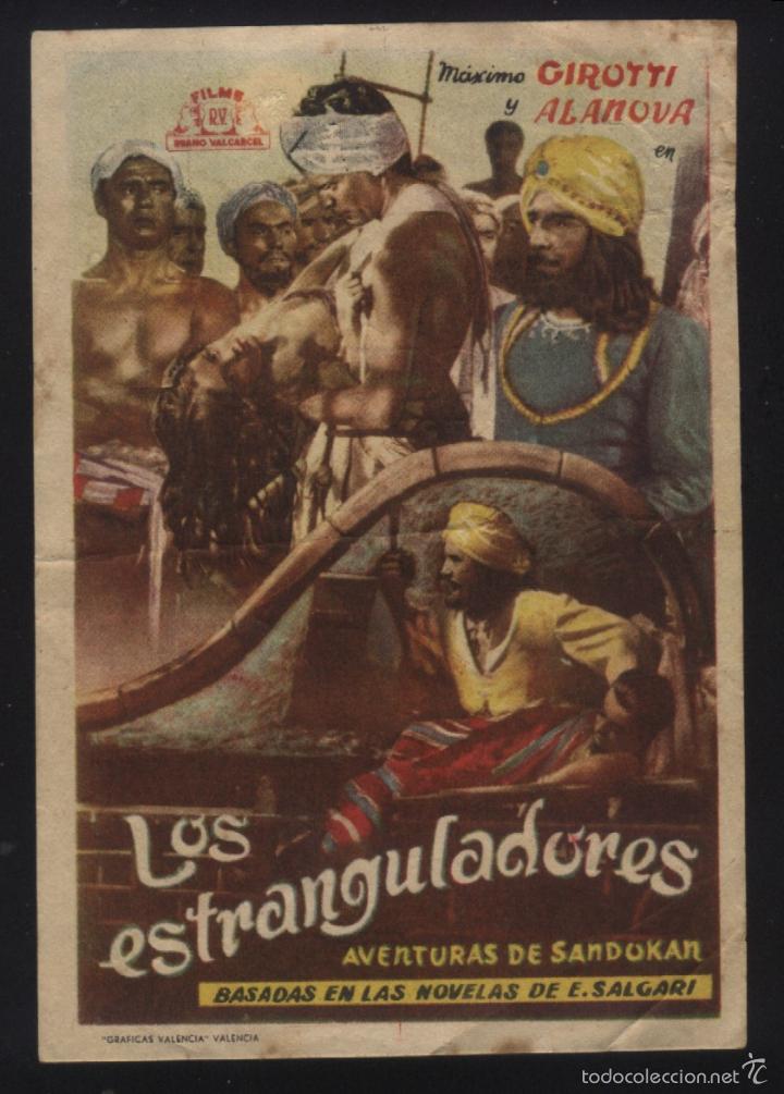 Kino: Q-06440- LOS ESTRANGULADORES (AVENTURAS DE SANDOKAN) (R.V. FILMS) CINEMA LIRICO - GRAO - VALENCIA