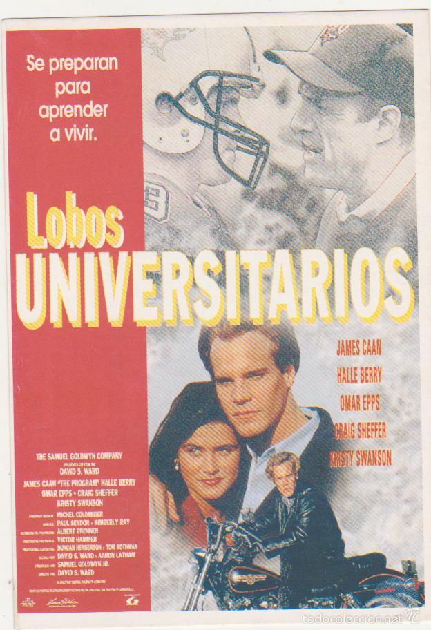 Cine: Lobos Universitarios. Program Tarjeta Postal de Lauren Films. - Foto 1