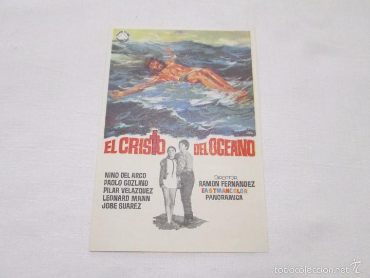 Folhetos de m&atilde;o de filmes antigos de cinema: EL CRISTO DEL OCEANO - NINO DEL ARCO // PAOLO GOZLINO // ETC. - IZARO FILMS - SIN A&Ntilde;O