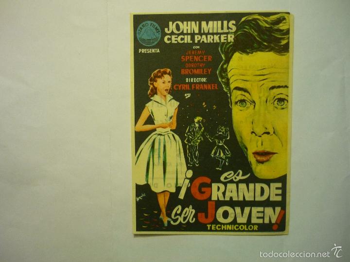 Cine: PROGRAMA ES GRANDE SER JOVEN&iexcl; - JOHN MILLS - PUBLICIDAD - Foto 1
