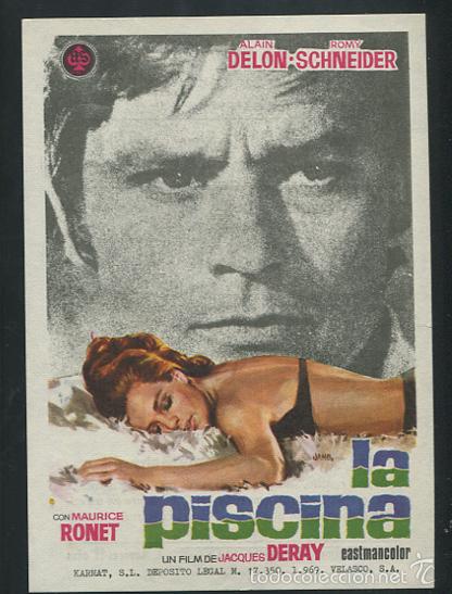 Cine: ALAIN DELON PROGRAMA La piscina ( Romy Schneider - Maurice Ronet - Jane Birkin) CON PUBLICIDAD