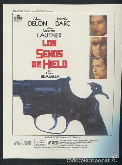 Cine: ALAIN DELON PROGRAMA LOS SENOS DE HIELO MIREILLE DARC CLAUDE BRASSEUR REEDICION