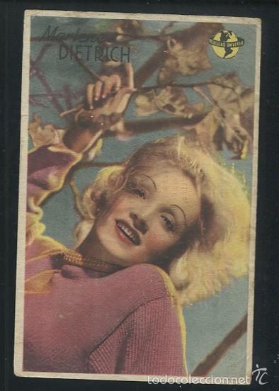 Cine: PROGRAMA DE ISLA EN ISLA, DOBLE 1942, MARLENE DIETRICH JOHN WAYNE CON PUBLICIDAD - Foto 1