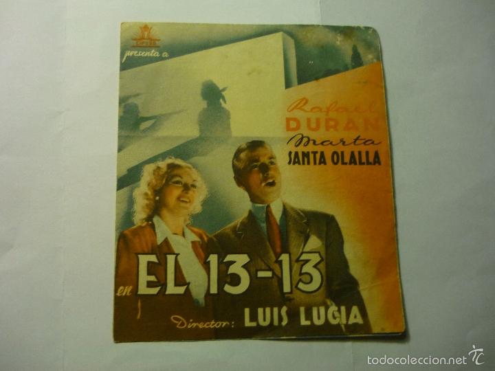 Cine: PROGRAMA DOBLE EL 13-13 RAFAEL DURAN -PUBLICIDAD - Foto 1