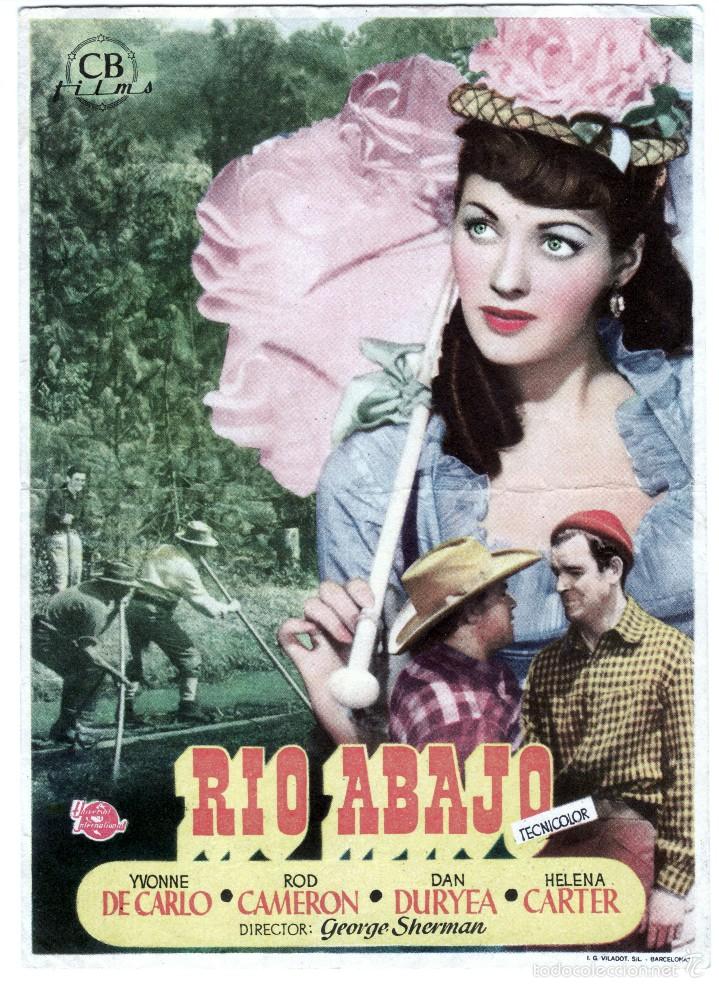 Cine: PROGRAMA DE CINE, RIO ABAJO. YVONNE DE CARLO - Foto 1
