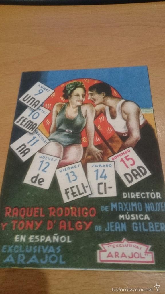 Cine: PROGRAMA CINE UNA SEMANA DE FELICIDAD CINE PROGRESO PUERTO REAL - Foto 1