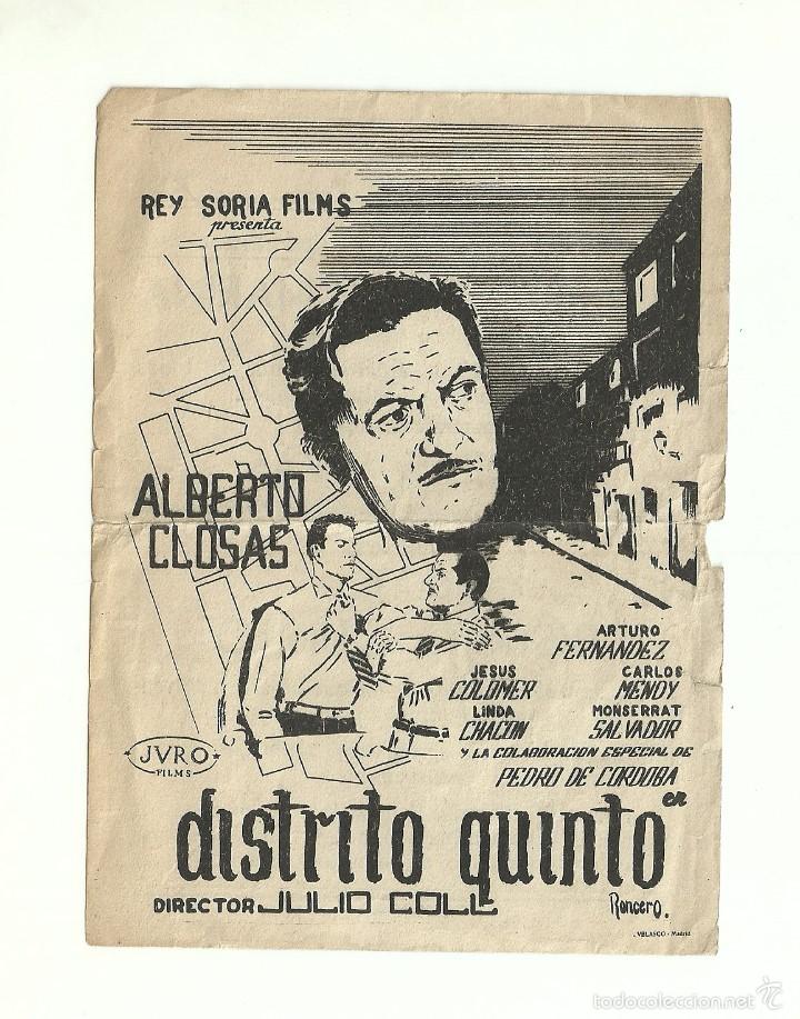 Cine: DISTRITO QUINTO   ALBERTO CLOSAS - Foto 1