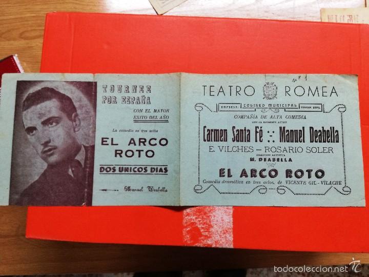 Cine: EL ARCO ROTO-TEATRO ROMEA 1948 - Foto 1