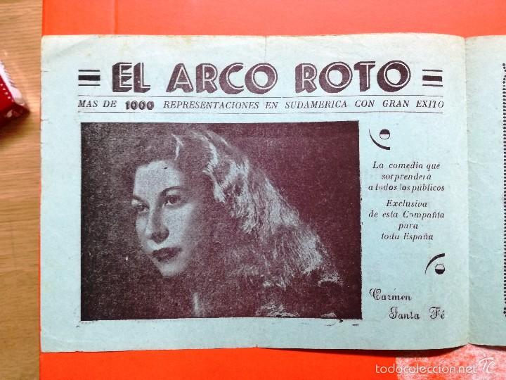 Cine: EL ARCO ROTO-TEATRO ROMEA 1948 - Foto 2