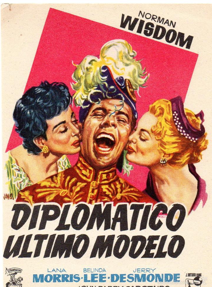 Cine: FOLLETO MANO DIPLOMATICO ULTIMO MODELO - Foto 1