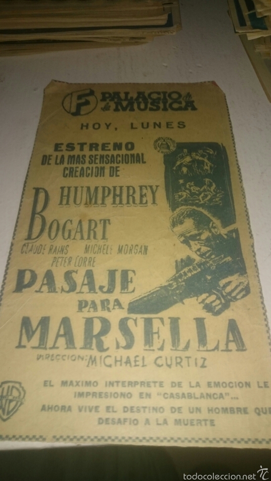 Cine: Recorte pel&iacute;cula pasaje para Marsella - Foto 1