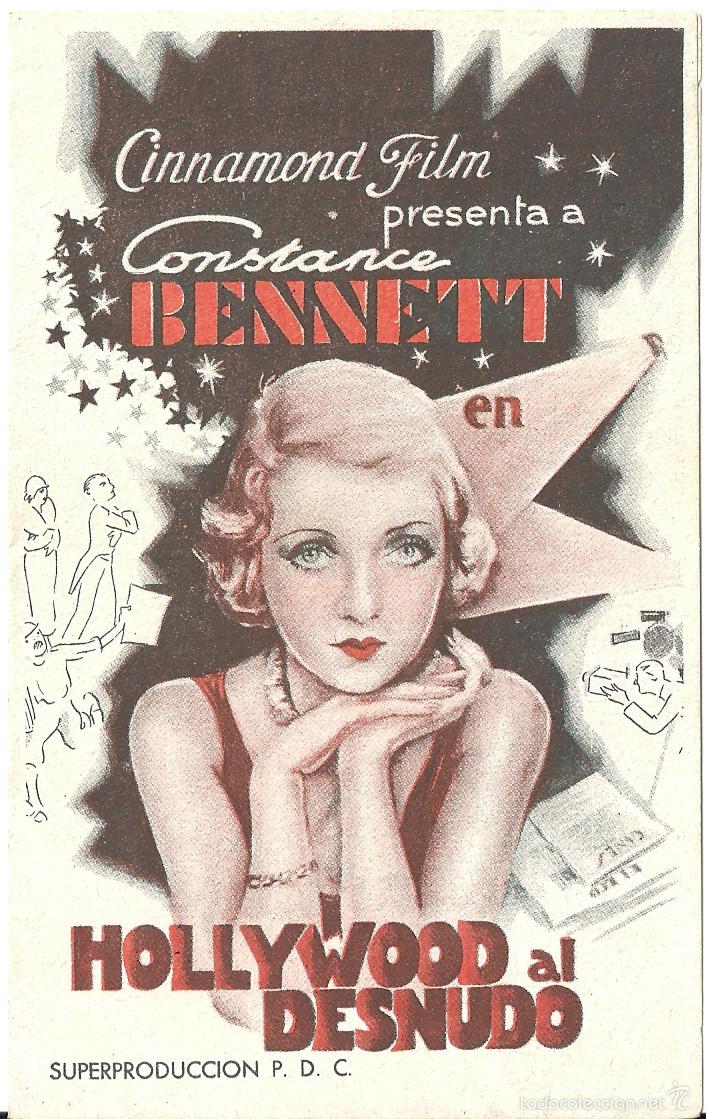 Cine: PTCC 329 HOLLYWOOD AL DESNUDO PROGRAMA DOBLE CINNAMOND CONSTANCE BENNETT - Foto 1