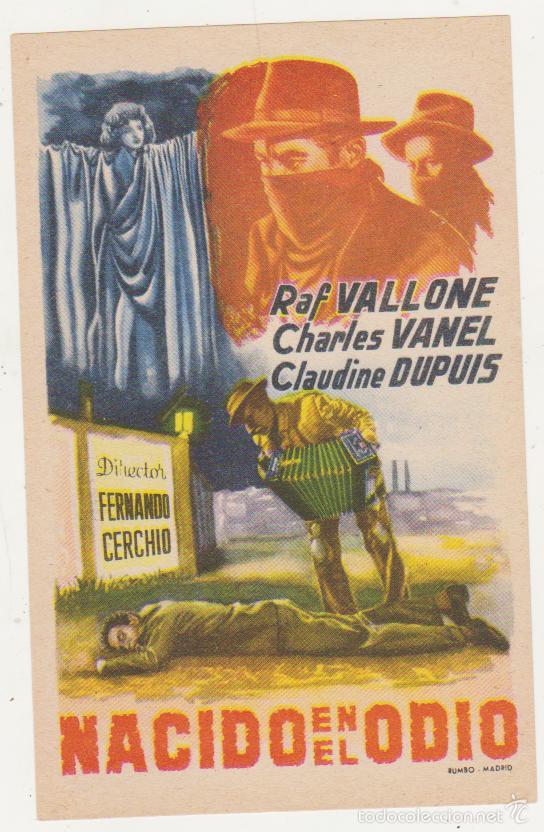 Cine: Nacido en el odio. Programa sencillo sin marca de distribuidora. &iexcl;IMPECABLE! - Foto 1