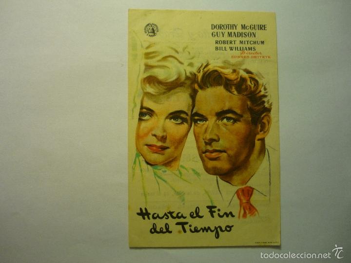 Cine: PROGRAMA HASTA EL FIN DEL TIEMPO.-GUY MADISON-dorado zaragoza - Foto 1