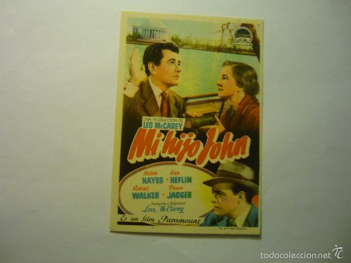  Flyers Publicitaires de films Anciens: PROGRAMA MI HIJO JOHN .. VAN HEFLIN-cine bonifaz -e y d santander??