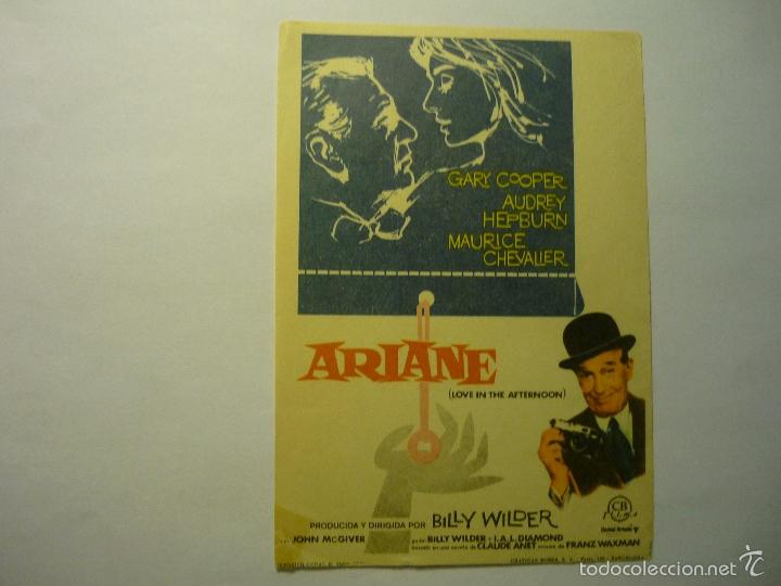 Cine: progrAMA ARIANE -GARY COOPER -A.HEPBURN - Foto 1