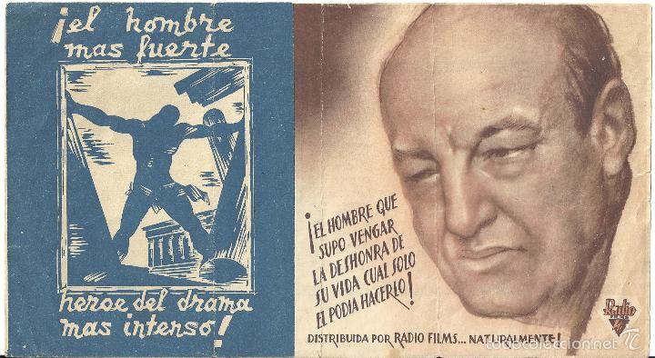 Cine: PTCC 329 SANSON PROGRAMA DOBLE RKO FILMS HARRY BAUR GABY MORLAY - Foto 1