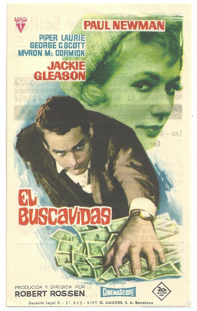Cine: EL BUSCAVIDAS PROGRAMA SENCILLO FOX RADIO PAUL NEWMAN - Foto 1