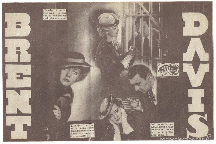 Cine: PTCC 427 LA QUE APOSTO SU AMOR PROGRAMA DOBLE WARNER BETTE DAVIS - Foto 2