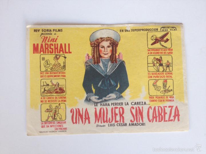 Cine: LA MUJER SIN CABEZA - PROGRAMA DE MANO (SIN PUBLICIDAD TRASERA) - Foto 1
