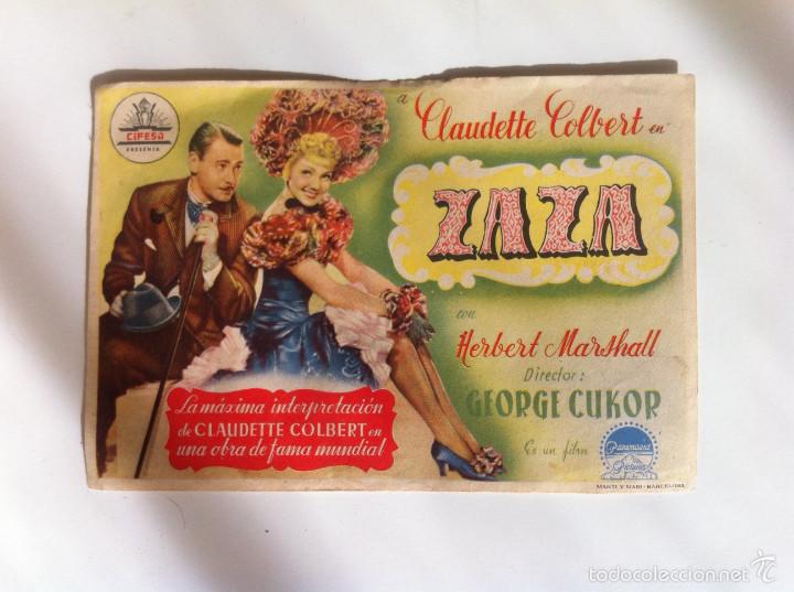 Kino: ZAZA - PROGRAMA DE MANO SIN PUBLICIDAD