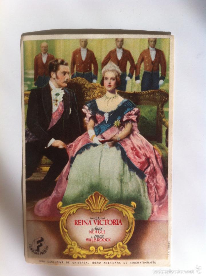Cine: LA REINA VICTORIA - PROGRAMA DE MANO (SIN PUBLICIDAD)