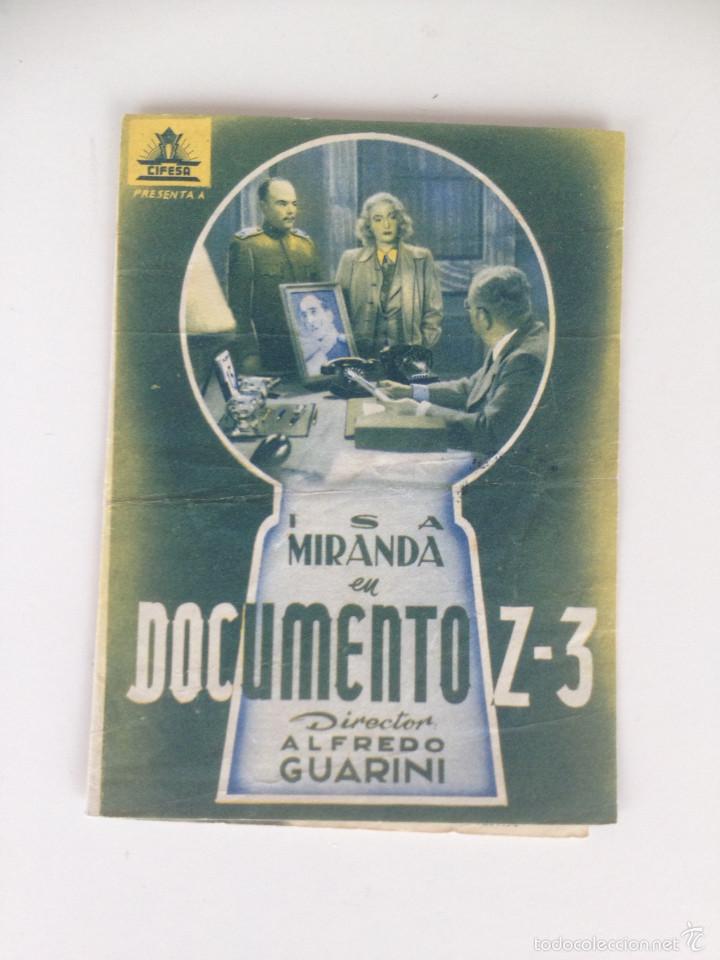 Cine: DOCUMENTO Z-3 - PROGRAMA DOBLE CON PUBLICIDAD - Foto 1