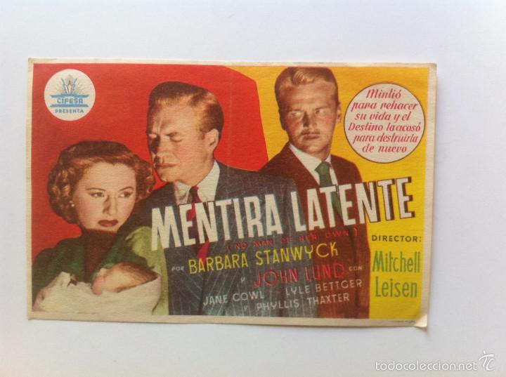 Cine: MENTIRA LATENTE - PROGRAMA SENCILLO SIN PUBLICIDAD - Foto 1