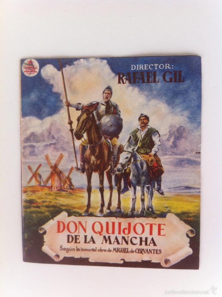Cine: DON QUIJOTE DE LA MANCHA - RAFAEL GIL - PROGRAMA DOBLE (CON PUBLICIDAD) - Foto 1