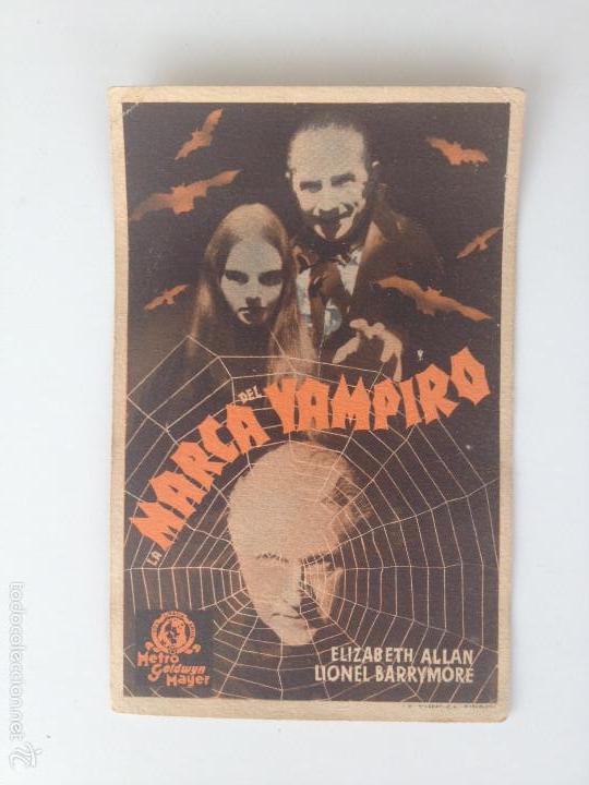 Cine: LA MARCA DEL VAMPIRO - PROGRAMA SENCILLO (CON PUBLICIDAD) - Foto 1