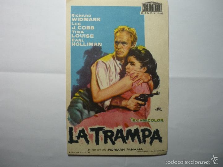Cine: programa la trampa -richard widmark publicidad avenida reus - Foto 1