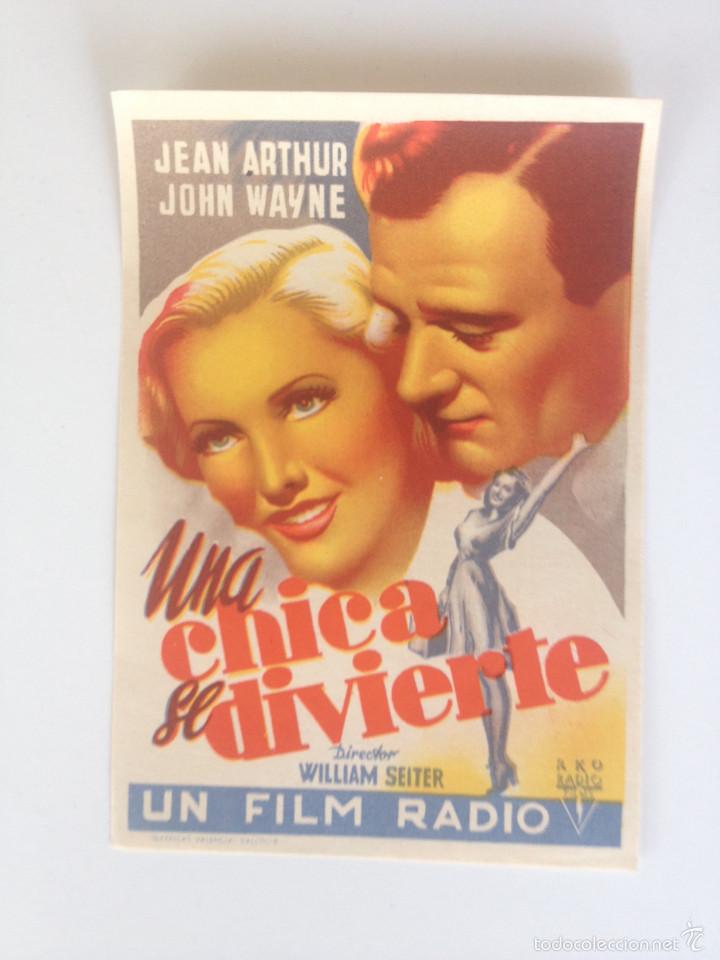 Cine: UNA CHICA SE DIVIERTE - PROGRAMA ORIGINAL SIN PUBLICIDAD - Foto 1