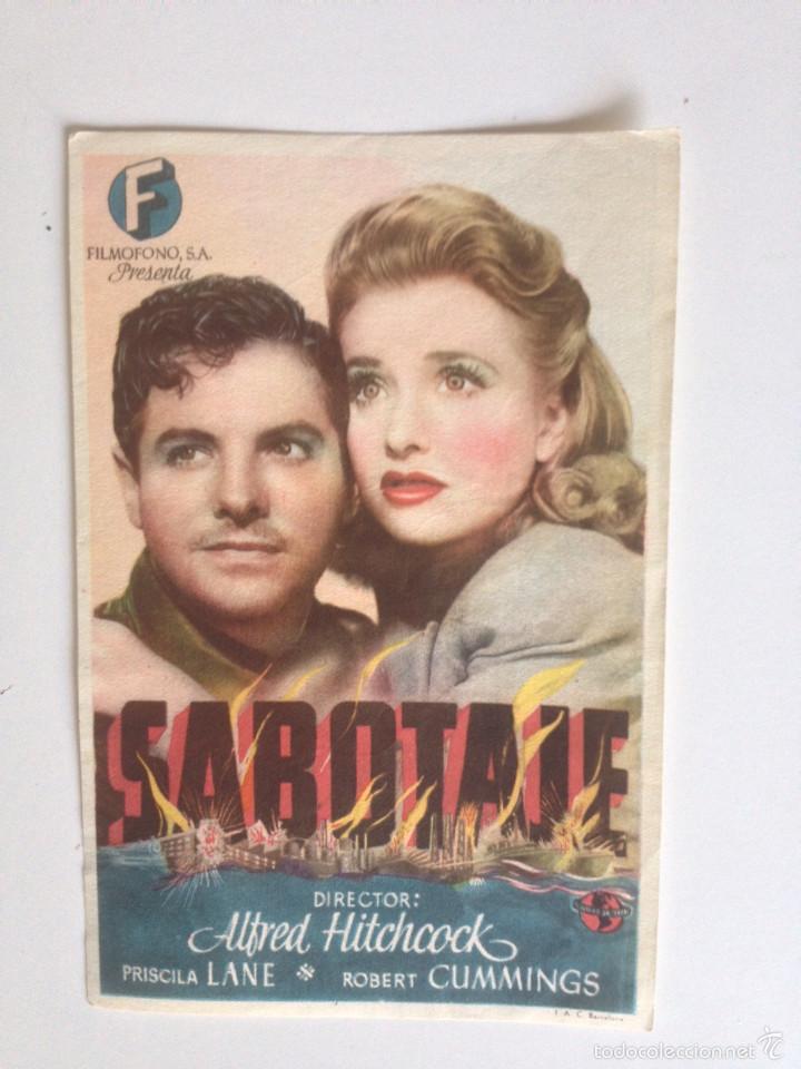 Cine: SABOTAJE - PROGRAMA SENCILLO (SIN PUBLICIDAD) - Foto 1
