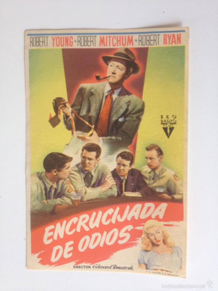 Cine: ENCRUCIJADA DE ODIOS - PROGRAMA SENCILLO (SIN PUBLICIDAD) - Foto 1