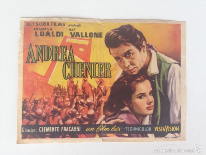 Cine: ANDREA CHENIER - SENCILLO GRANDE SIN PUBLICIDAD (FATIGADO)