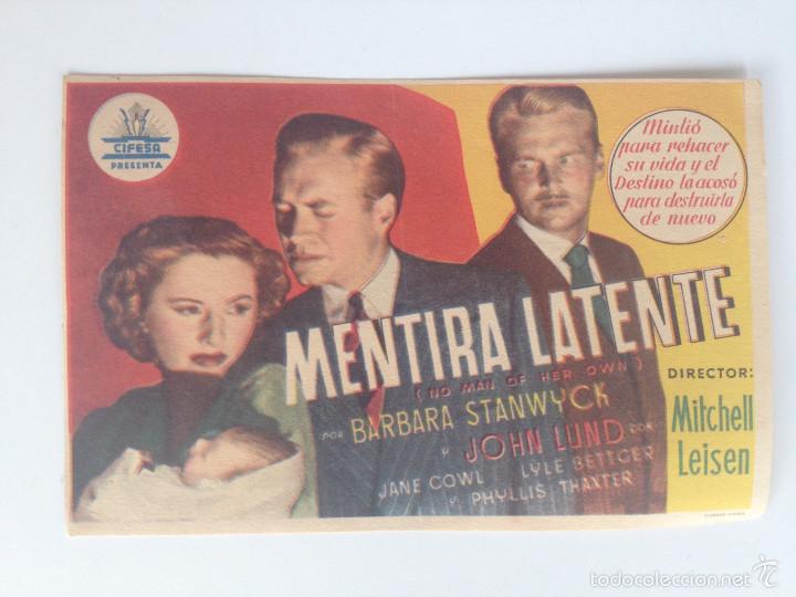 Cine: MENTIRA LATENTE - PROGRAMA SENCILLO (SIN PUBLICIDAD) - Foto 1