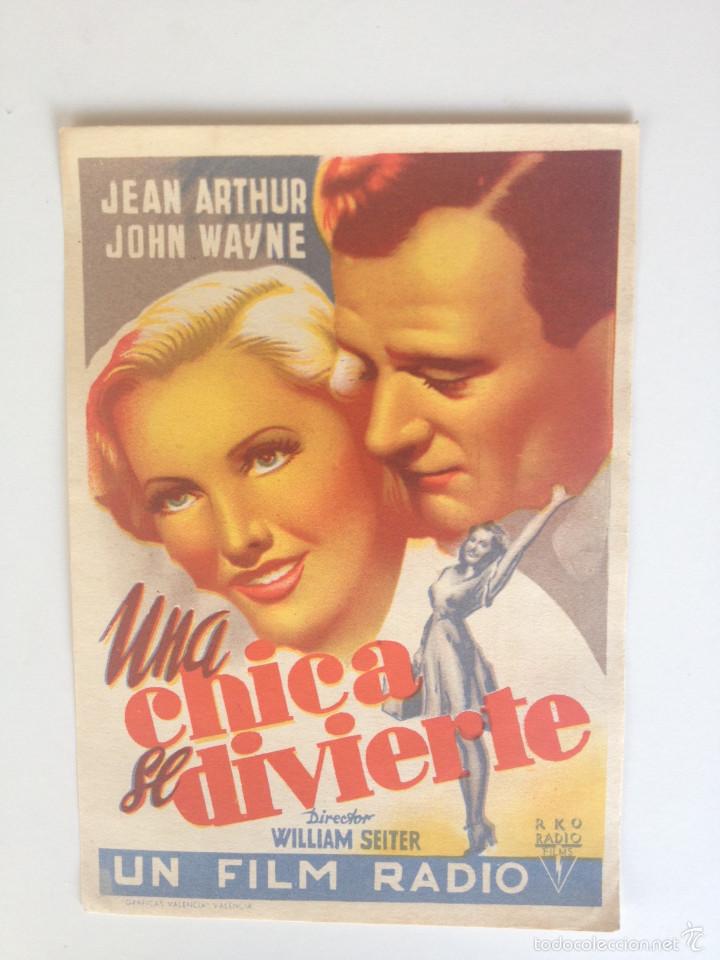 Cine: UNA CHICA SE DIVIERTE - PROGRAMA ORIGINAL SIN PUBLICIDAD