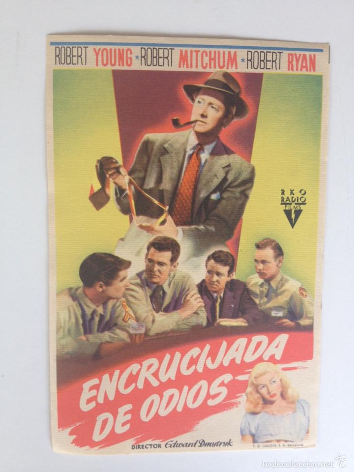 Cine: ENCRUCIJADA DE ODIOS - PROGRAMA SENCILLO (SIN PUBLICIDAD) - Foto 1