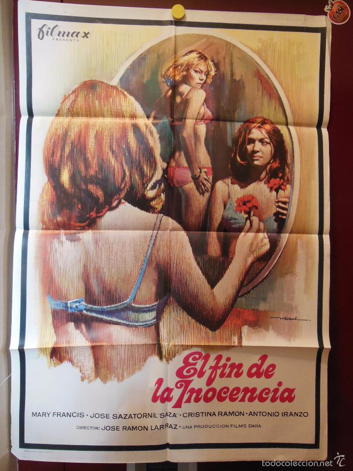 Folhetos de m&atilde;o de filmes antigos de cinema: EL FIN DE LA INOCENCIA. 1977. LARRAZ Jos&eacute; Ram&oacute;n (Director) MAD (Dise&ntilde;o) 70x100 cm